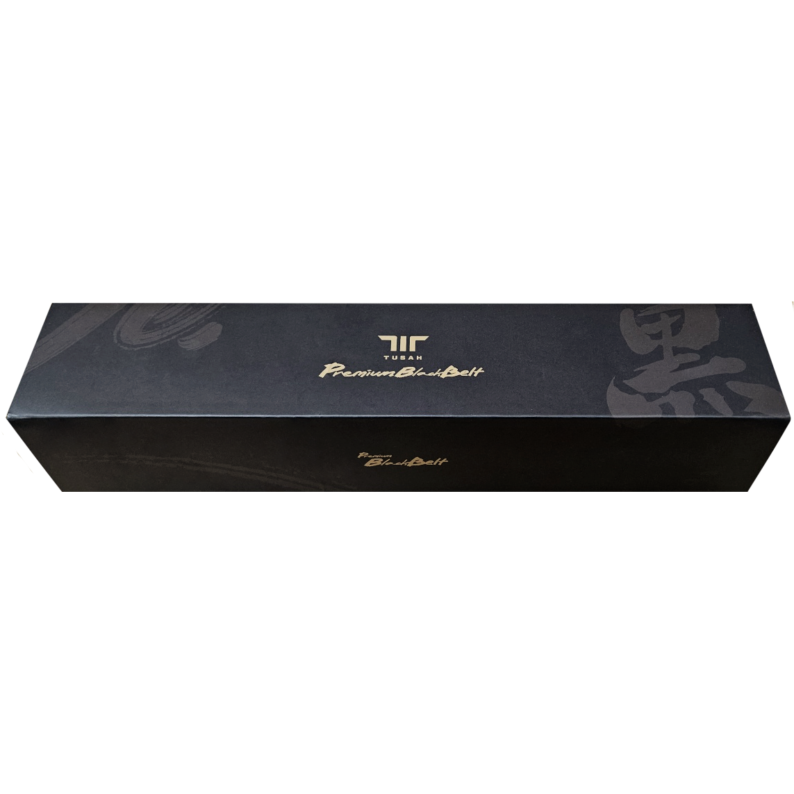 Tusah 5cm wide Double Wrap Black Belt